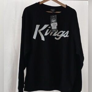 47 Black LA Kings Men's Crew neck Sweater